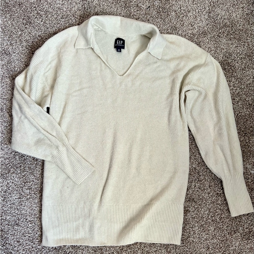 GAP Maternity Cream Sweater